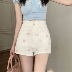 43847504625850|43847505051834|43847505084602|43847505117370 Cute White High Waist Bottoms, Cute High Waist Cotton Bottoms, Cute High-waist Cotton Bottoms, Cute Cotton Jean Shorts, Cute High Waist Cotton Jean Shorts, Cute High Waist White Shorts, Cute White Short Bottoms, Cute Short-length Bottoms For Spring, Cute Short Length Bottoms For Spring