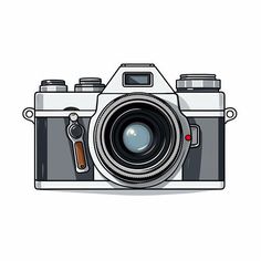 Camera Clipart in Minimalist Art Style: Vector & 4K Camera Clipart, Camera Painting, Camera Crafts, Camera Clip Art, Digital Banners, Camera Tattoo, Camera Art, 3d Printed Objects, Large Format Printing