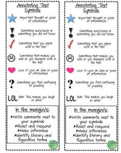 two bookmarks with different types of writing