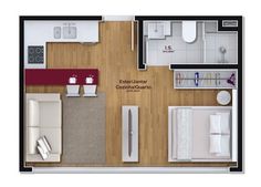 the floor plan of a two bedroom apartment