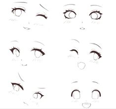 an image of different eyes and lashes drawn in pencil on white paper with the words how to draw anime eyes step by step