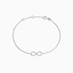 Effy Novelty 14K White Gold Diamond Infinity Bracelet, 0.12 TCW Diamond Evil Eye Bracelet, Multi Gemstone Bracelet, Diamond Flower Pendant, Leather Jewelry Diy, Diamond Evil Eye, White Gold Sapphire, Blue Sapphire Diamond, Gold Diamond Necklace, Pretty Jewelry