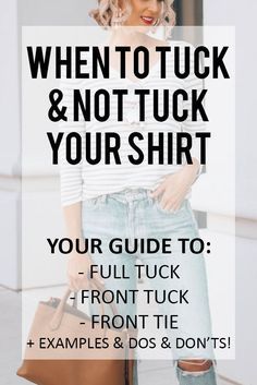 How To Know Your Clothes Style, Style Your Shirt Women, Midlife Style Over 40, Pants That Arent Jeans, Shirts To Wear With High Waisted Pants, How To Tuck A Tshirt Into High Waisted Jeans, When To Tuck And Not Tuck Your Shirt, How To Wear Crop Jeans, Black And White Striped Shirt With Jeans