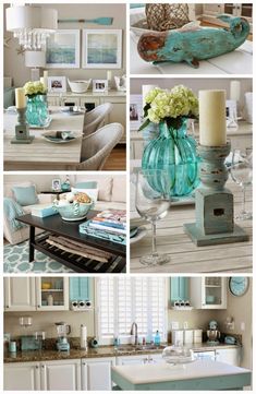 the collage shows different types of furniture and decor