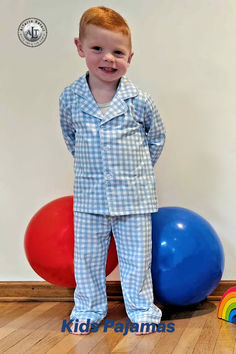 Let your little one's playful spirit shine with these adorable Blue Plaid Classic Long-Sleeve Pajamas! The timeless plaid design adds a fun twist to bedtime, while the cozy top and pants promise a snug and restful night’s sleep. Perfect for slumber parties or just lounging around the house, these pajamas are sure to bring extra warmth and joy! 💙🌙 Boys Blue Pajamas, Newsletter Ideas, Baby Garments, Cozy Tops, Plaid Pajamas, Slumber Parties, Plaid Design, Kids Pajamas, Long Sleeve Pyjamas