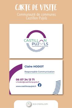 the business card for cartie de visite