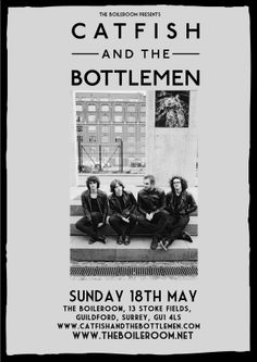 a poster for the catfish and the bottlemen at the capitol theater in washington, dc