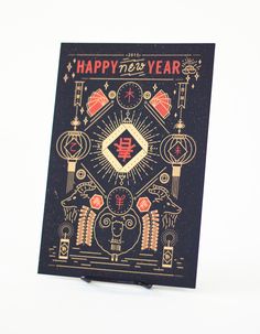 Showcase and discover creative work on the world's leading online platform for creative industries. Chinese New Year Card, Chinese Typography, New Year Greeting, Grafic Design, New Year Card