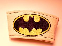 Batman Superhero Coffee Sleeve Coffee Wrap Eco by EdistoRelish I'm Batman, Batman Stuff, Coffee Sleeve, Cozy Gift, Coffee Cozy