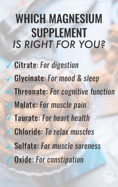 Types Of Magnesium, Magnesium Supplement, Magnesium Benefits, Vitamin A, Health Facts, Natural Medicine