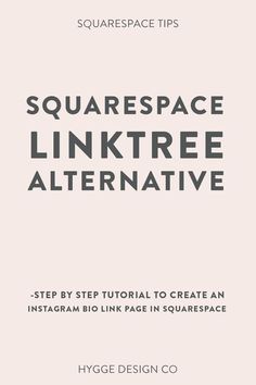 squarespace linkr alternative with text overlaying the image