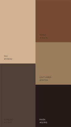 some brown and tan colors are in the same color scheme