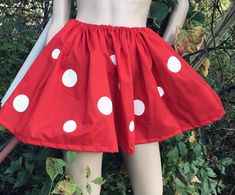 Fitted Cotton Costume Skirt, Cute Fitted Red Skirt, Fitted Cotton Cosplay Skirt, Fitted Cotton Skirt For Cosplay, Mushroom Skirt, Amanita Mushroom, Festival Mode, Harley Quinn Costume, Geek Girls