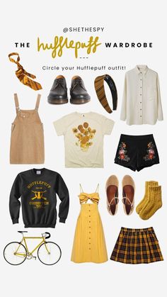 Hufflepuff outfit @ shethespy on instagram She The Spy, Aesthetic Story, Harry Potter Outfits, Fandom Outfits