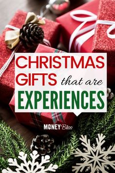 christmas gifts that are experiences with the message, merry christmas gifts that are experiences below