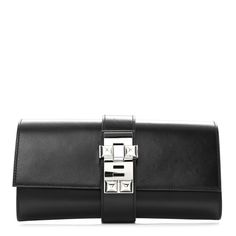 This is an authentic HERMES Box Medor 23 Clutch in Black. This stunning clutch is beautifully created of calfskin leather in black. The clutch features a crossover strap with a studded silver palladium plated clasp that opens the flap to a black leather interior with a patch pocket. Clutch Black, Hermes Box, Hermes Bags, Leather Interior, Long Wallet, Crossover, Patch Pocket, Calf Skin, Dust Bag