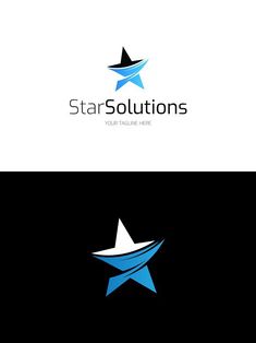 a star logo with the word starsolutions on it's front and back