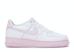 Check out the Nike Air Force 1 Low White Pink Foam (GS) available on @StockX Nike Air Force Pink And White, Pink And White Air Force 1, Cute Pink Sneakers, Nike Air Force Pink, Pink Shoes Nike, White And Pink Shoes, Air Force Pink, Pink Airforce, Nike Pink Shoes