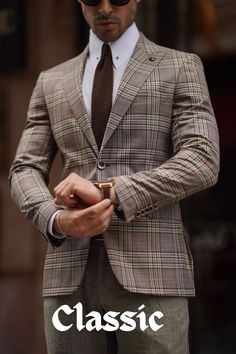 Dapper Charisma. Classy Suits, Suite Life, Mens Sport Coat, Plaid Suit, Vintage Mens Fashion