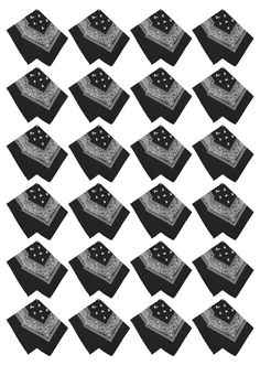 several black and white images of dices in the shape of cubes with dots on them