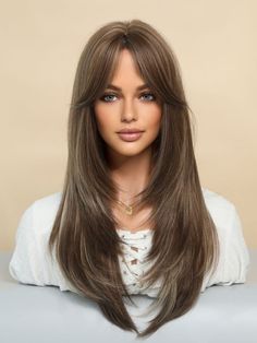 Curtain Bangs For Straight Hair, Front Layers, Haircuts For Long Hair With Layers, Bangs Hairstyles, Hairstyles For Layered Hair, Hair 2024, Hair Stylies, Haircuts For Medium Hair, Haircuts Straight Hair