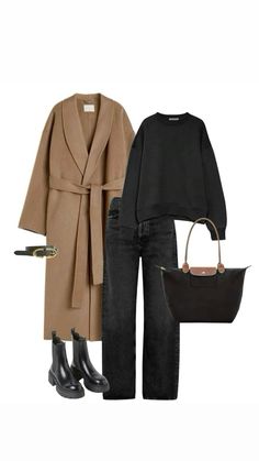 What To Wear In Nyc In November, Winter Office Outfits Women Cold, Office Winter Outfits Women, Smart Casual Winter, Mantel Outfit, Work Outfit Ideas, Office Outfits Women, City Outfits, Easy Trendy Outfits