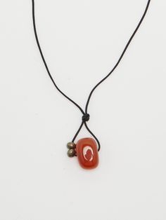 Red Agate Drop Necklace necklace flat lay close up Leather Cord Necklace Diy, 2024 Necklace Trend, Beads Necklace Ideas, Red Agate Necklace, Necklace For Wedding, Rutilated Quartz Necklace, Cool Jewelry, String Necklace, Jewelry Stones