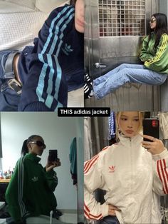 Adidas Jacket Aesthetic, Adidas Sweatshirt Outfit, Adidas Hoodie Outfit, Aesthetic Hoodie Outfit, Polo Outfits For Women, Adidas Jacket Outfit, Adidas Fit, Adidas Aesthetic, Street Style Outfits Casual