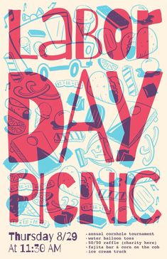 the poster for labor day picnic