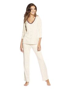 Maidenform MFW7840 Grey Scattered Dot Lace Trim Pajama Set Women’s Medium | eBay Women's Business Casual, Pajamas All Day, Boutique Display, Classic Pajamas, Embroidered Pocket, Working Women, Fashion Designing, Keeping It Simple, Plus Size Brands