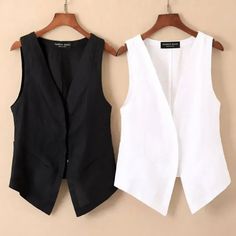 Women Waistcoat Vest Gilet Sleeveless Coat Jacket Business Work Vest Cardigan Button Tank Tops Thin This item is for one waistcoat only. This is in Asian sizing, smaller than western size e.g. UK, US, AU. Please check the measurements carefully before making a purchase. Besides, due to different measurement method, there will be 1-3cm error. Size:M, L, XL, XXL, 3XL, 4XL. Real Size Information Unit:cm/inch 1Inch=2.54cm [Size M , Front Length 62/24.4 , Back Length 53/20.9 , Bust 82/32.3 , Shoulder Ladies Waistcoat, Women Waistcoat, Chaleco Casual, Vest Cardigan, Fall Vest, Short Vest, Linen Casual, Sleeveless Cardigan, Casual Vest