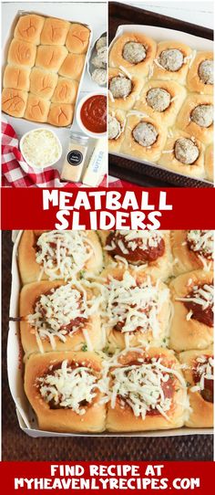 meatball sliders Sliders With Hawaiian Rolls, Meatball Sliders Recipes, Camp Meals, Meatball Sliders, Easy Camp, Mini Pizzas