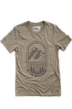 In The Beginning God Created, In The Beginning God, Olive Shirt, Mens Fashion Rugged, Shirt Design Inspiration, Tee Shirt Designs, The Heavens, Tee Shirt Homme, In The Beginning