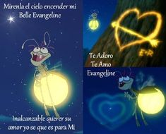 cartoon characters with captioning in spanish and english