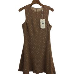 Chelsea & Violet Womens Sleeveless Polka Dot Back Zip Sheath Dress Brown L Nwt Chelsea & Violet Size Large 60% Polyester, 40% Wool Womens Sleeveless Polka Dot Back Zip Sheath Dress Brown New With Tags Please See Pictures For Details. All Garments Measured Approximate Laying Flat. Violet Brown, Peplum Lace, Flannel Shirt Dress, Violet Dresses, Boho Midi Dress, Crochet Lace Dress, Printed Summer Dresses, Mini Tank Dress, Black Sequin Dress