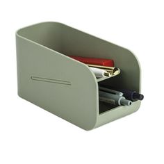 Creative Double Layer Magnetic Pen Holder Desk Organizer Storage Box School Office Accessories Stationery Features: Double layer storage: suitable for storing all kinds of pen items. Design of inclined side baffle: natural inclined angle, not easy to drop, easy to take. There are magnets on both sides of the bottom, which can be connected to each other and placed in order. ABS material is strong and durable, easy to take care of, can be wiped clean with wet cloth. Large capacity use. Specificati Cute Office Supplies Desk Accessories, Magnetic Pen Holder, Office Desk Supplies, Desktop File Organizer, Free School Supplies, Magnetic Pen, Magnetic Organizer, Large Pencil Case, Stationary Organization