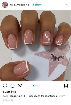 Saved Nails, Poly Nails, Store Mirror, Girly Acrylic, Corporate Dress, French Manicure Nails, Girly Acrylic Nails, Work Nails, Short Square Acrylic Nails