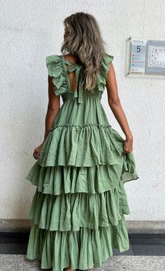 Green Maxi Dress Outfit, Boho Maxi Dress Outfit, Maxi Dress Maternity, Layered Maxi Dress, Maxi Vestidos, Dress Deep V Neck, Maxi Dress Boho, V Neck Maxi Dress, Dress Deep V