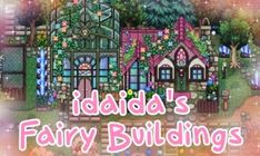 an image of a fairy house with the words idaho's fairy buildings on it