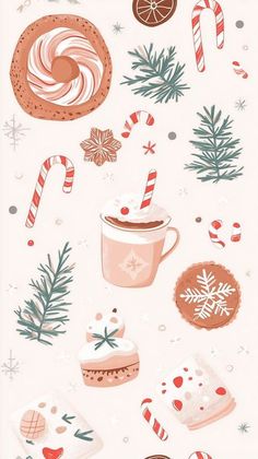 Good Christmas Wallpapers, Christmas Cookie Wallpaper Iphone, Ginger Bread Wallpaper Iphone, Christmas Wallpaper Cute Aesthetic, Christmas Backgrounds Cute, Gingerbread Phone Wallpaper, Cute Christmas Backgrounds Wallpapers, Preppy Christmas Wallpaper Ipad, Ginger Bread Wallpaper