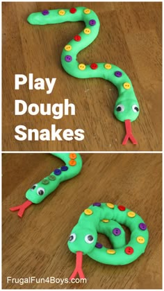 play dough snakes for kids to make