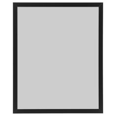 a black framed mirror on a white background with clippings to the bottom right