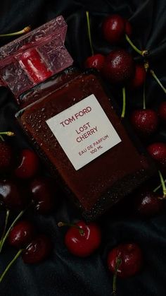 Cherry Scent Aesthetic, Cherry Brown Aesthetic, Tom Ford Lost Cherry Aesthetic, Lost Cherry Aesthetic, Cherry Perfume Aesthetic, Cherry Color Aesthetic, Tomford Lostcherry, Black Cherry Aesthetic, Red Cherry Aesthetic