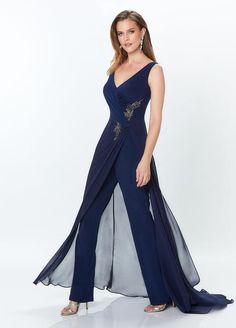 Bride Jumpsuit, Jumpsuit Design, Montage By Mon Cheri, Chiffon Shawl, Solid Color Jumpsuits, Jersey Jumpsuit, Designer Jumpsuits, Mon Cheri