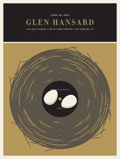 the poster for glenn hansard's album, with two eggs in a nest