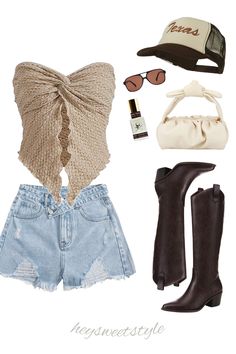 Country Outfit Festival, Chris Lane Concert Outfits, Cute Country Bar Outfits, Stagecoach Outfit Midsize, Outdoor Music Outfit, Country Beach Festival Outfit, Island Concert Outfit, May Outfits 2024, Country Corset Outfits