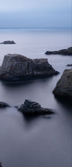 some very pretty rocks in the water