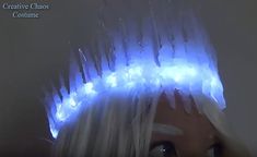 Light Up Headpiece, Light Up Crown, Ice Queen Crown, Ice Crown, Candle Crown, Crown Tutorial, Make A Crown, Diy Crown, Ice Dresses