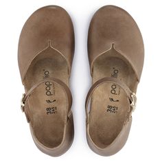 Mary Ring-Buckle Natural Leather Professional Sneakers, Birkenstock Women, Pu Heels, Leather Wedge Sandals, Sandals For Sale, Shoes Woman, Soft Natural, Girls Sneakers, Leather Wedges