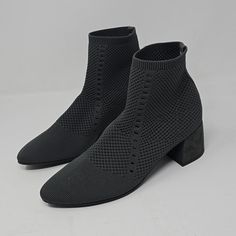 Eileen Fisher Honey Stretch Black Knit Ankle Bootie Women's Brand New Without Box Of Size Right Shoe 8 Left Size 7.5. You Have A Question Don't Hesitate To Ask. Ellen Fisher, Eileen Fisher Shoes, Ankle Bootie, Black Knit, Eileen Fisher, Ankle Booties, Bootie, Women Brands, Bootie Boots